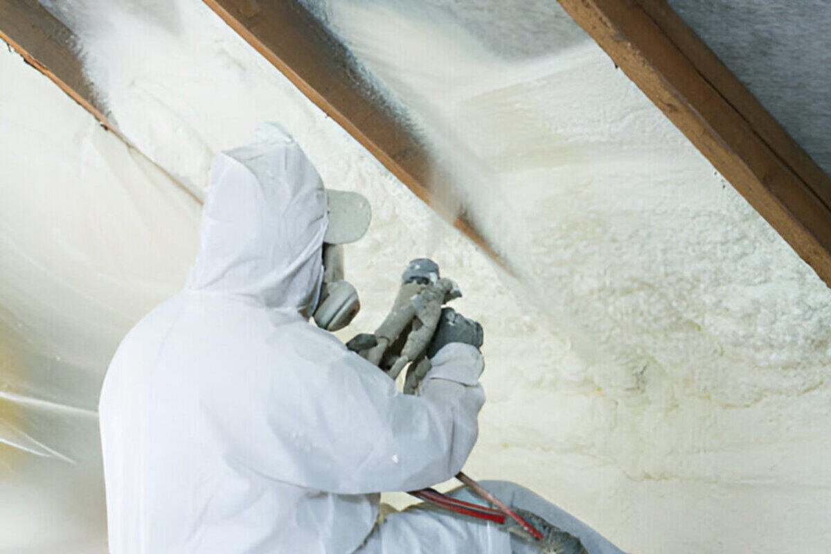 Spray Foam Roof Installation