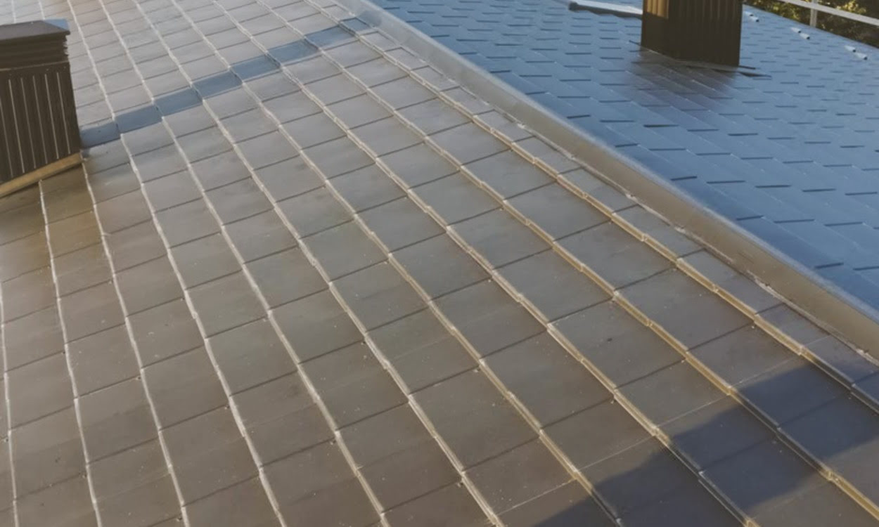 Metal Shingle Roof Installation