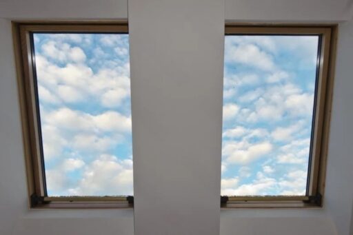 Skylights on flat roofs